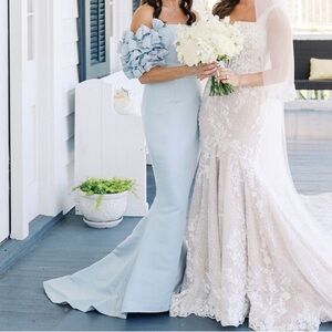 Alexia María Cornelia Silk Faille Mermaid Gown